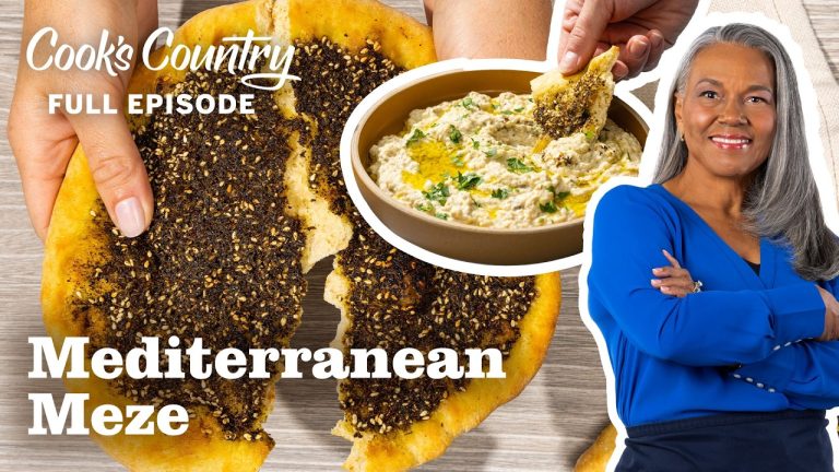 Mediterranean Meze: Baba Ghanoush + Za’atar Flatbreads | Cook’s Country Full Episode (S16 E12)