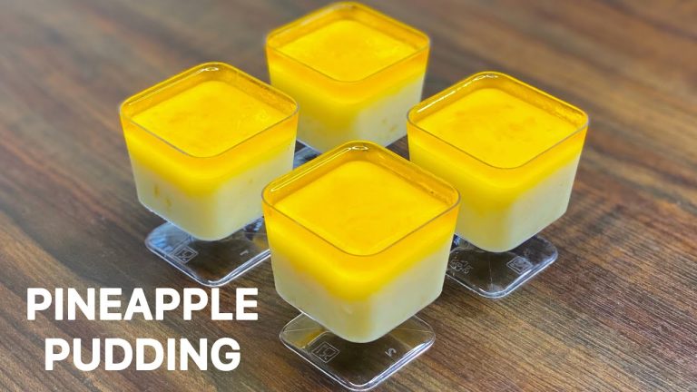 Pineapple Pudding Recipe in 10 Minutes | Pineapple Pudding Dessert Recipe | Eggless Dessert