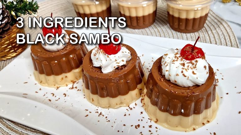 3 Ingredients Black Sambo Dessert | Easy & Affordable NO-Bake Dessert na pang Handa ngayong Pasko!