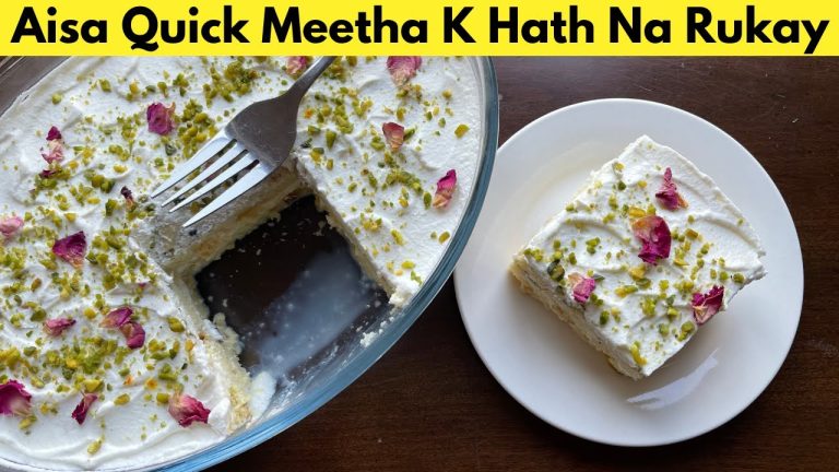 10 Minutes Cold Dessert | No Baking | No Oven | No Gelatine, No Flour by Huma In The Kitchen