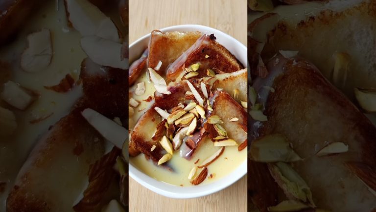 bread custard recipe👌#ashortaday#food#bread#custard#sweet#homemade#yummy#viral#fyp#easyrecipe#telugu