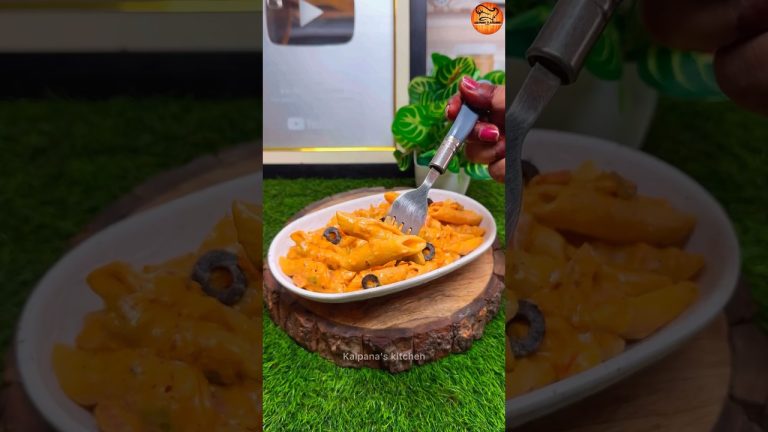 Restaurant style pink sauce pasta 😍😍❤️❤️… #shorts #pasta #pastarecipe #viral #kalpanaskitchen