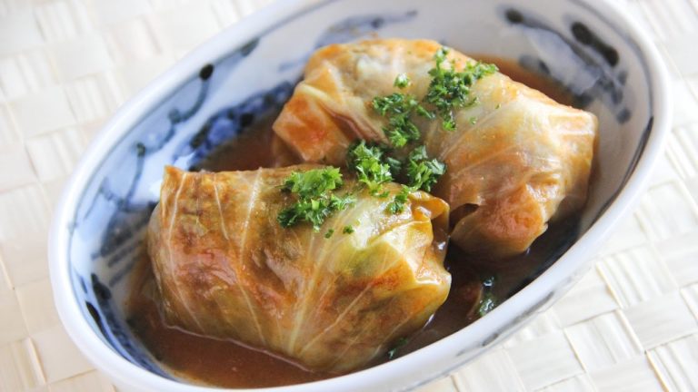 Cabbage Roll Recipe   Japanese Cooking 101