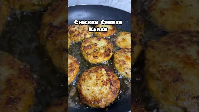 Chicken Cheese Kabab ✨👌❤️ #chicken #kabab #snacks #munishaskitchen
