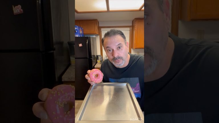 Strawberry Lemonade Doughnut ice cream rolls #homemade #shorts #dessert #icecream #recipe #food #fyp