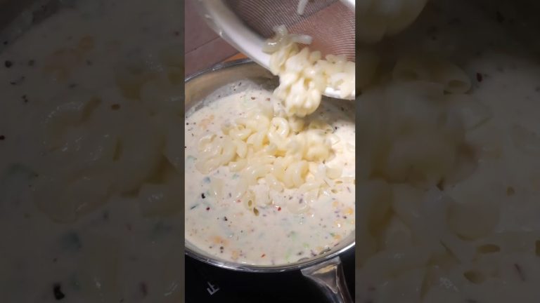 White Sauce Pasta #foodshorts