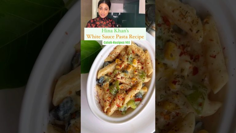 Hina khan White Souce Pasta recipe #trending #shorts #viral