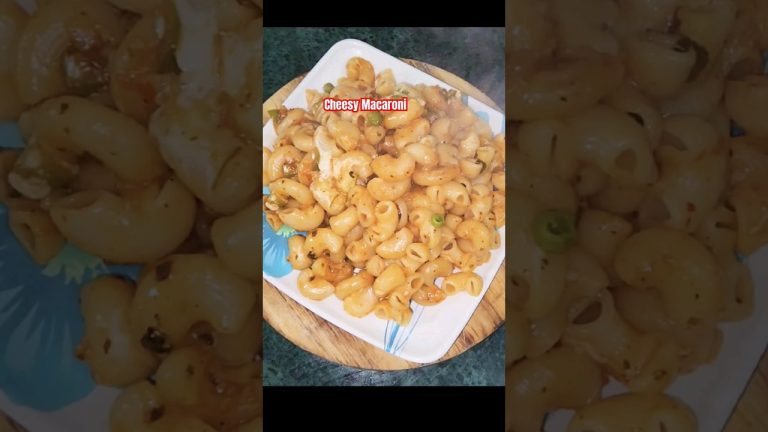 Cheesy Macaroni recipe 😋 ll #ytshorts #shorts #cooking