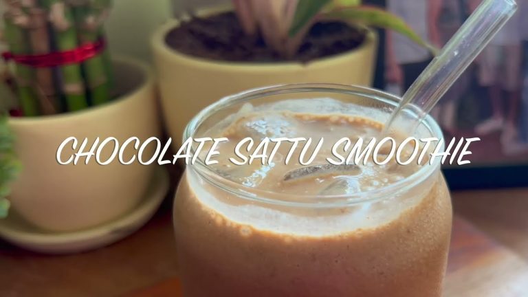 Sattu Smoothie Recipe | No Sugar, No Oats High Protein Healthy Chocolate Banana Breakfast | Ep 29