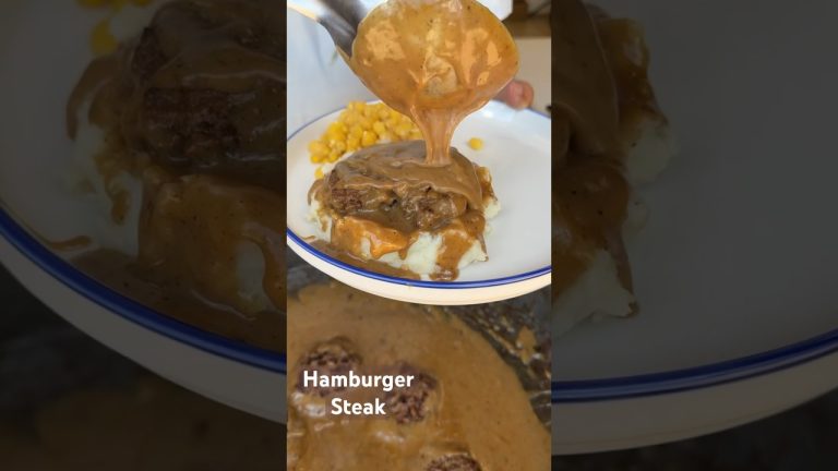 Who Wants One?     #hamburgersteak #shorts #cooking #delicious