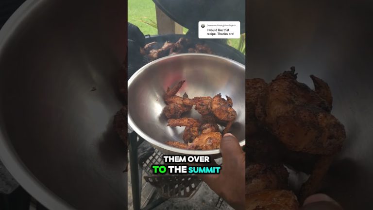 Garlic Parmesan Wings Recipe #cookinwidkunchi #bbq #bbcharcoal #webergrills #weberkettlegang