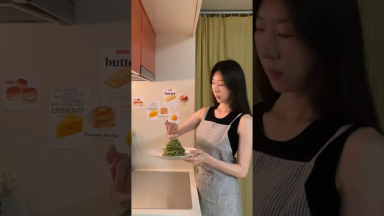 크리스마스 트리 같은 #시금치페스토파스타