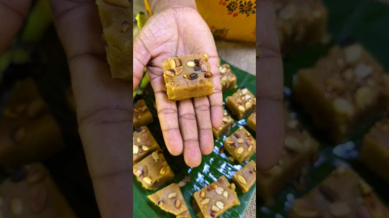 Soft & Moist Ripe Banana Barfi Recipe 😍😍| Nature Village Life 😋😋😋