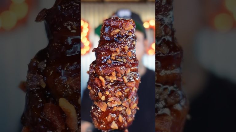 Pork Belly Lollipops 🍭 #bacon #baconrecipe #porkbelly #porkbellyrecipes #bbqfood #tftibbq