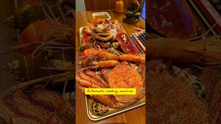 After a busy day, treat yourself to a steamed seafood dish! #food #cooking #shorts