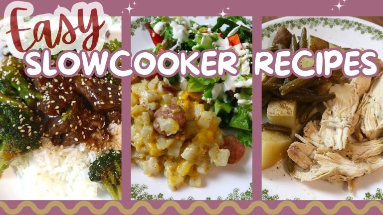 EASY SLOW COOKER RECIPES/SIMPLE MEAL IDEAS/CROCKPOT DINNERS