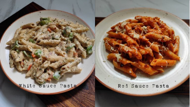 White Sauce Pasta and Red Sauce Pasta Recipes | THE BLENDING POT
