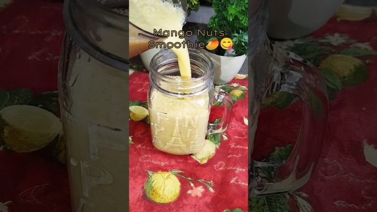 Mango nuts smoothie |Mango smoothie #mangosmoothie #mangonutssmoothie #healthysmoothie #drink #fun