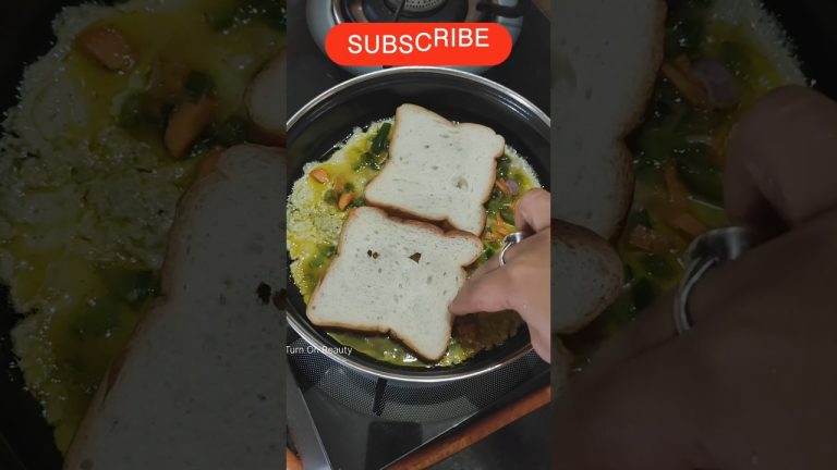 Best & Tasty Bread 🍞 Omelette Recipe – only 5mins😋 #egg #bread #omlate #recipe #shorts #shortsfeed