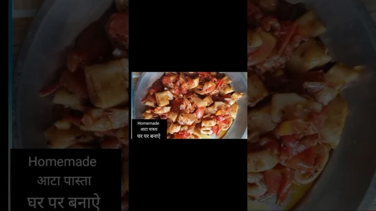 गेहूँ के आटे का पास्ता homemade pasta recipe#ytshorts #food #short #viral #trending #newsong