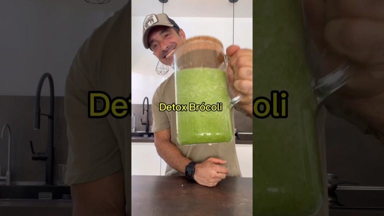 Detox Broccoli: Jugo Verde Saludable 🌿🍏 #recetasfit #batidosdetox #jugosverdes #nutricionfitness