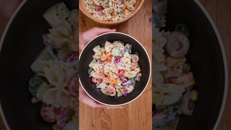 pasta salad recipe #recipe #easyrecipe #salad #pasta #shorts