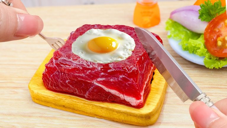 Amazing Miniature Beef Recipe 🥩 How to Cook the Perfect Steak Dinner at Home 🍽️ Delicious Miniature