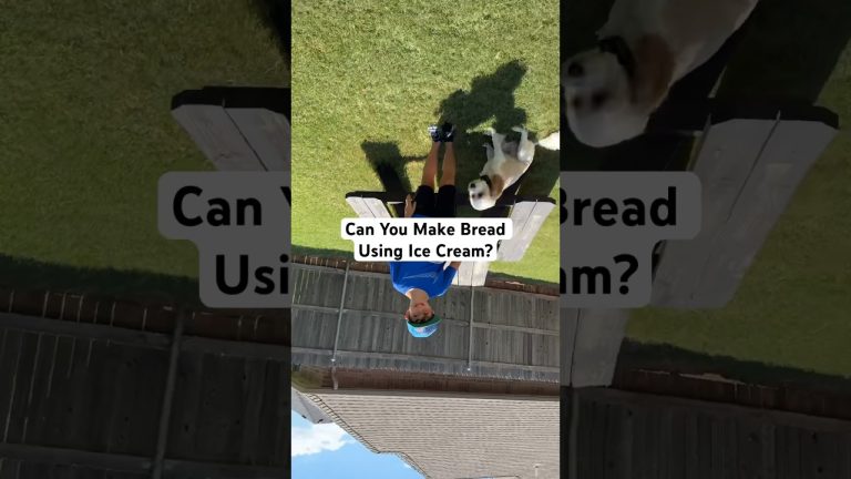 We tried to make bread using ice cream! #bread #icecream #recipes