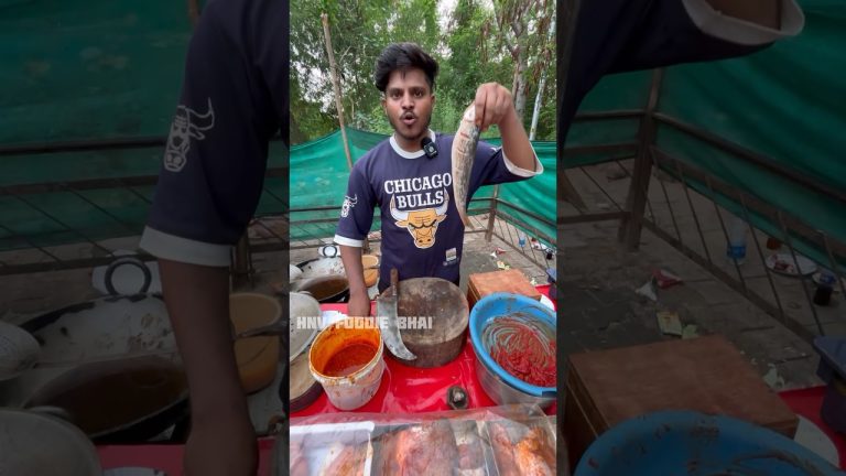 Chandigarh के लड़के की World Record 2min #fish Recipe Leak! 180₹-😳 #foodblogger #ytshorts #shorts