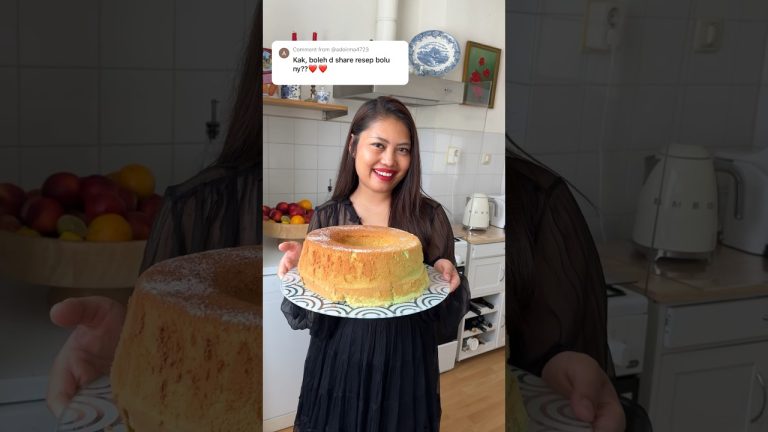 Pandan chiffon cake 💚