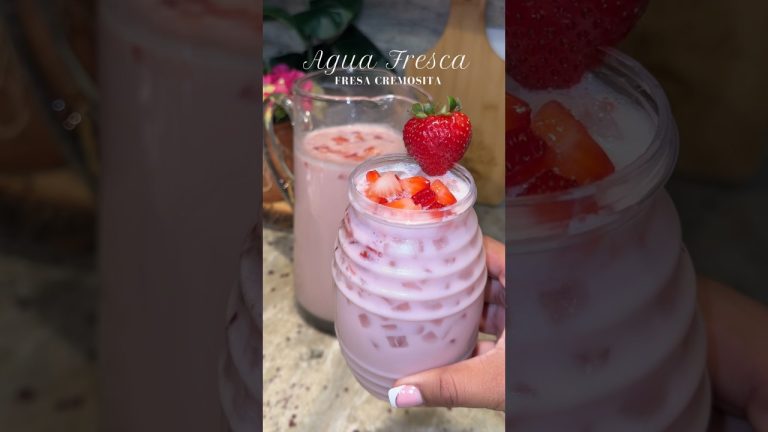 Agua Fresca de Fresa Cremosita