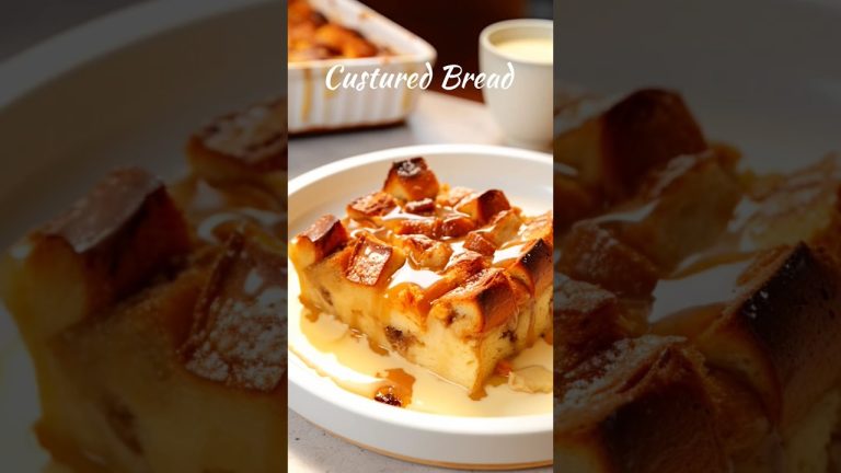 Sweet Custured Bread Recipe | Delicious And Yummy 🤤 Custured Bread | Sweet Dessert | #shorts