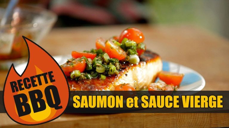 Bob le Chef – BBQ – Saumon et sauce vierge