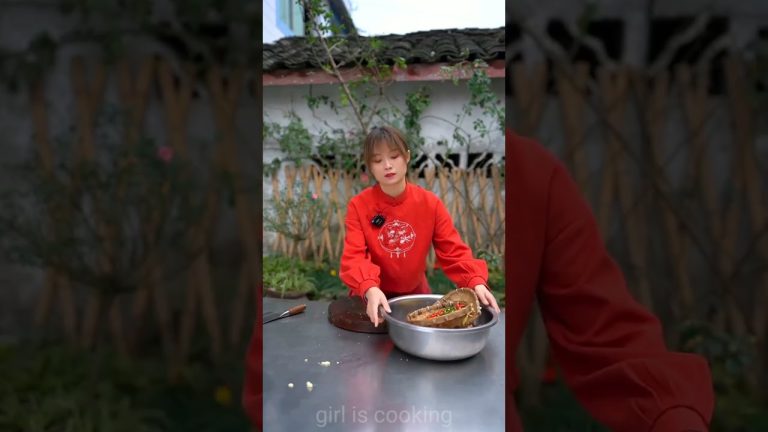 duck recipe cooking #shorts #shortsvideo #yutubeshorts girl is cooking