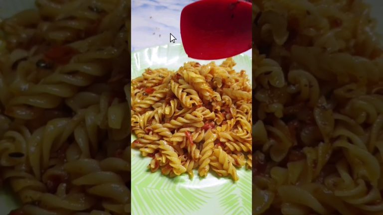 Easy Quick masala Pasta Recipe | Indian Style Spicy Pasta Recipe #shorts #food #pasta #asmr #cooking