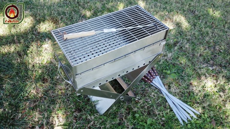 Portable Charcoal Mangal Grill for Shashlik – Shish Kebab(Kabob) – BBQ (2nd gen)