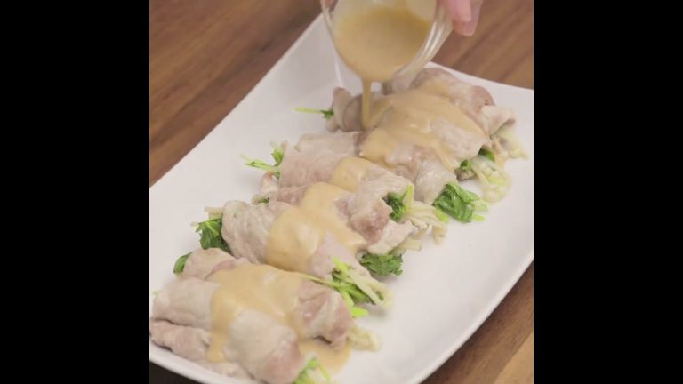 野菜が美味しく食べられる コリシャキ 豚肉と水菜のごまロール #cooking #簡単レシピ #肉巻き