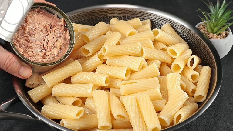 🔴Do you have canned tuna and pasta at home? Light and delicious dinner!