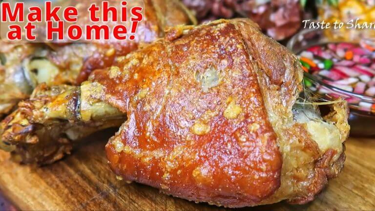 CRISPY PATA 💯👌  Simple way of COOKING TENDER JUICY & SUPER CRISPY PATA in Airfryer