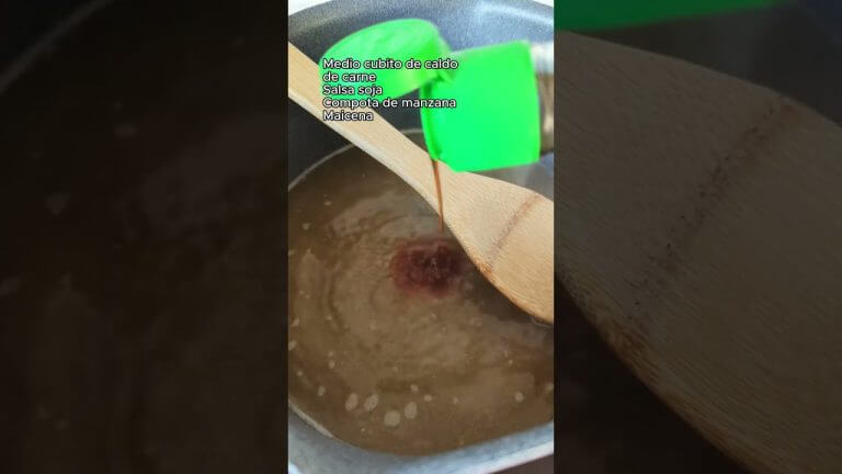 Lomo de cerdo en salsa de manzana 🤤