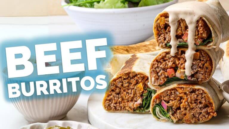 The Most Delicious, Quick & Easy Beef Burritos Recipe 🌯