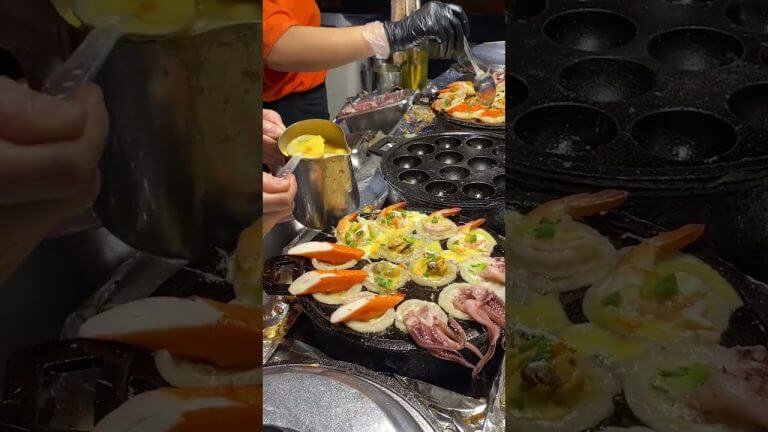 Seafood Takoyaki – Thailand Street Food  #shortsvideo