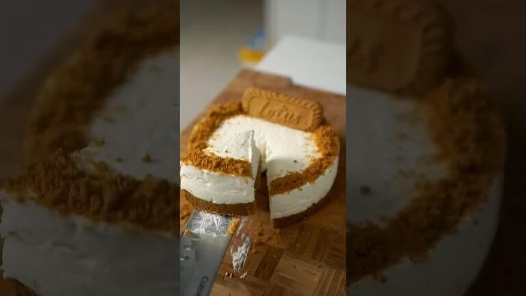 lotus 🪷 Bischoff cake ASMR #shorts #satisfying #recipe #cream #cake #shortsfeed #best #wow #yummy