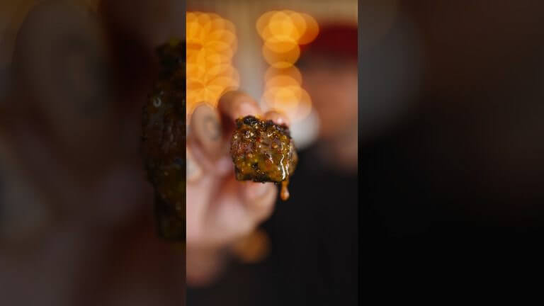 Pastrami Brisket Burnt Ends w/ Spicy Carolina Mustard BBQ Sauce #brisketburntends #brisket #tftibbq