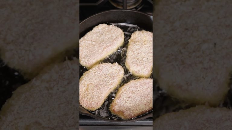 Frying in a Cast Iron #Shorts