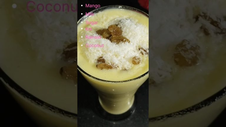 Mango milk shake recipe // बस दो, आम गर्मियों में जबरदस्त ठंडक देने वाला मैंगोसेक // #mangorecipe
