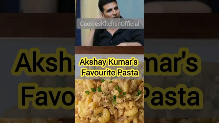 Akshay Kumar's favourite white sauce pasta recipe #shorts #trending