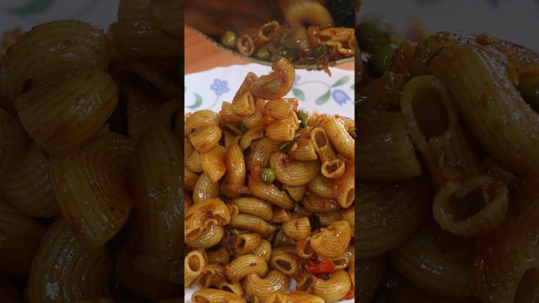 Indian Style Matar Macaroni #shorts #food #cooking #indianfood