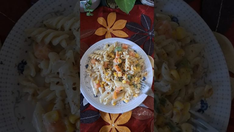 creamy white souce pasta# yummy 😋 # white souce pasta  recipe #shortsvideo #youtubeshorts