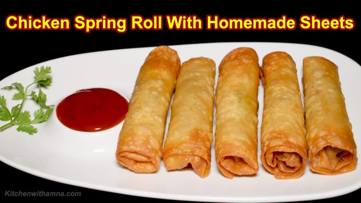 Chicken Spring Roll With Homemade Sheets – Roll Recipe with Roll Patti – Special Ramadan Recipe